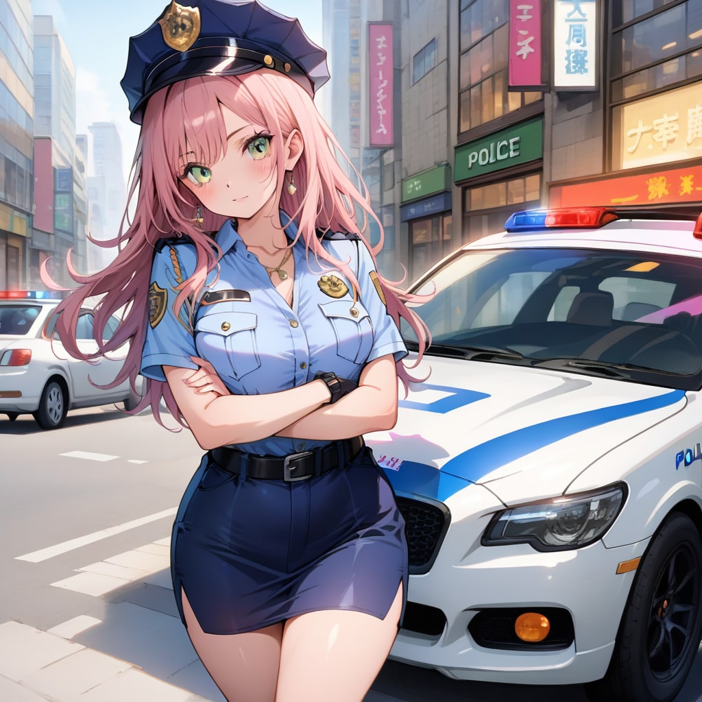 クールな女性警官【過去作再生成】 | の人気AIイラスト・グラビア