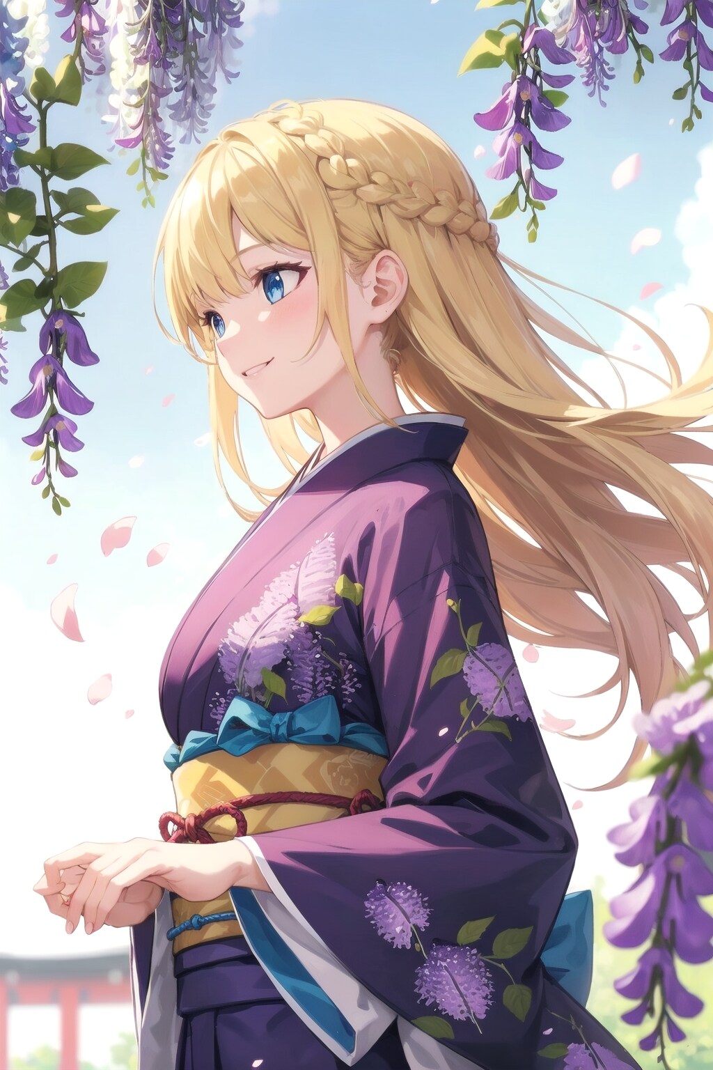 藤色の娘