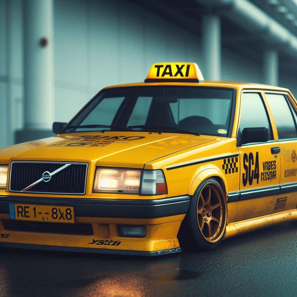 ボルボ850イエロータクシーのドリ車