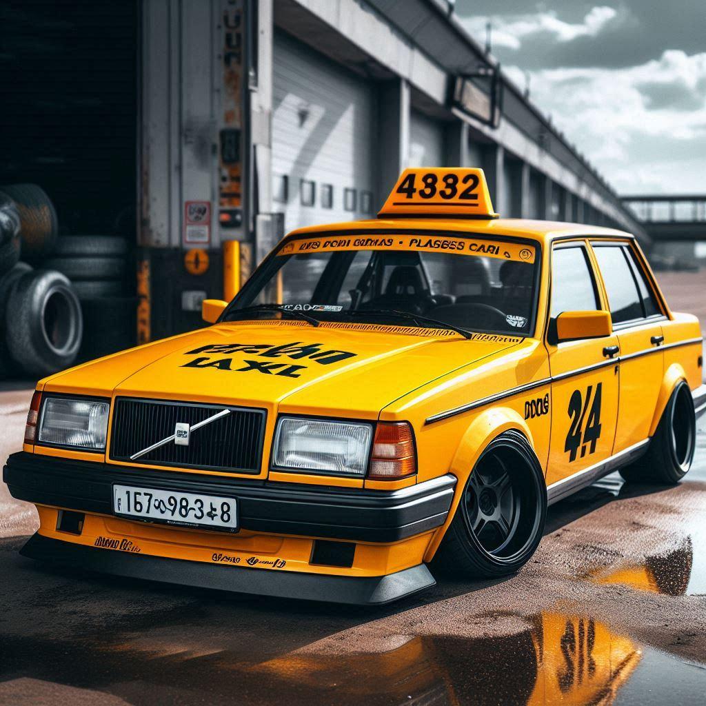 ボルボ850イエロータクシーのドリ車 | の人気AIイラスト・グラビア