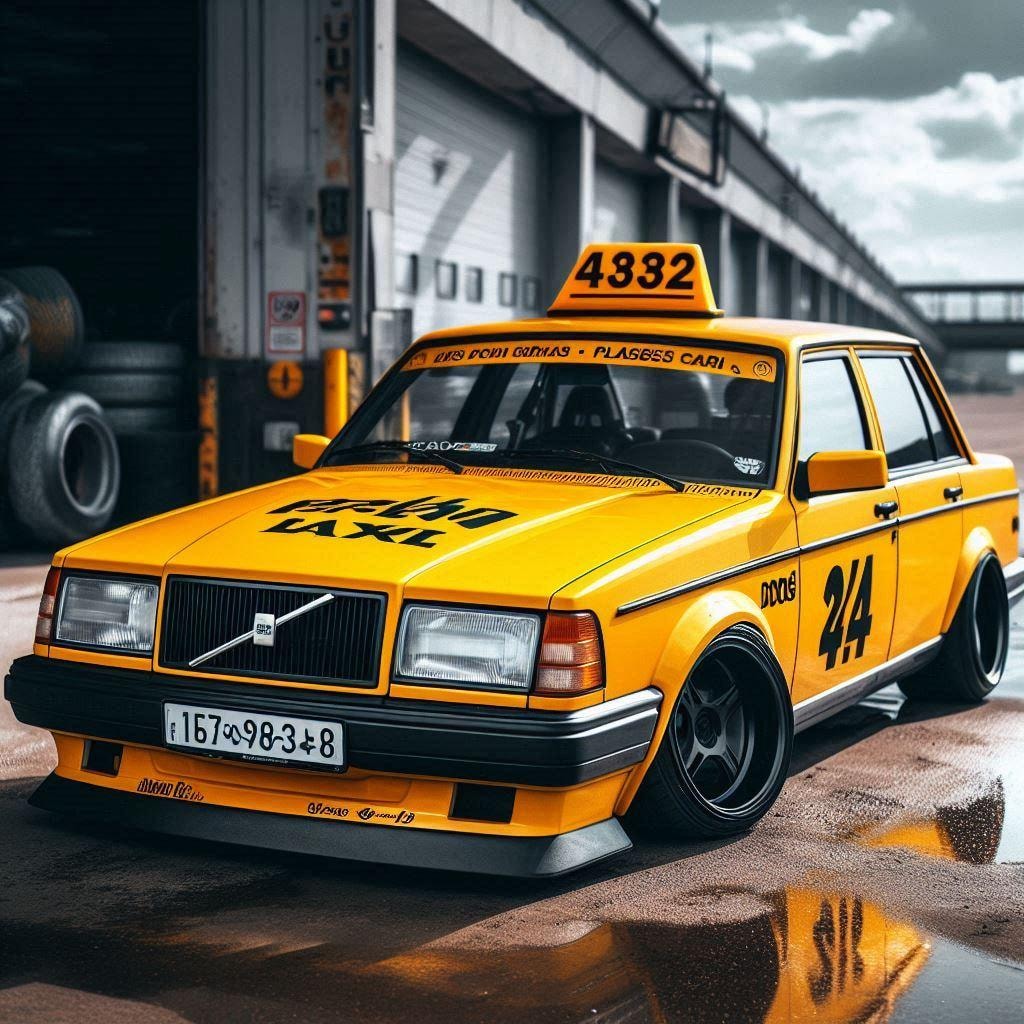 ボルボ850イエロータクシーのドリ車
