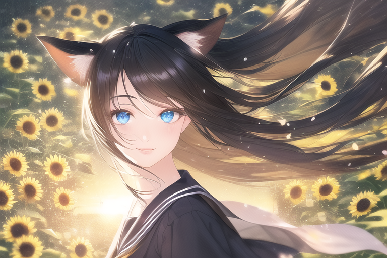 ７月の誕生花「向日葵」 | の人気AIイラスト・グラビア