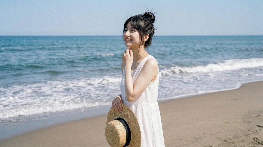 白ワンピース