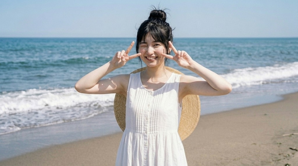 白ワンピース