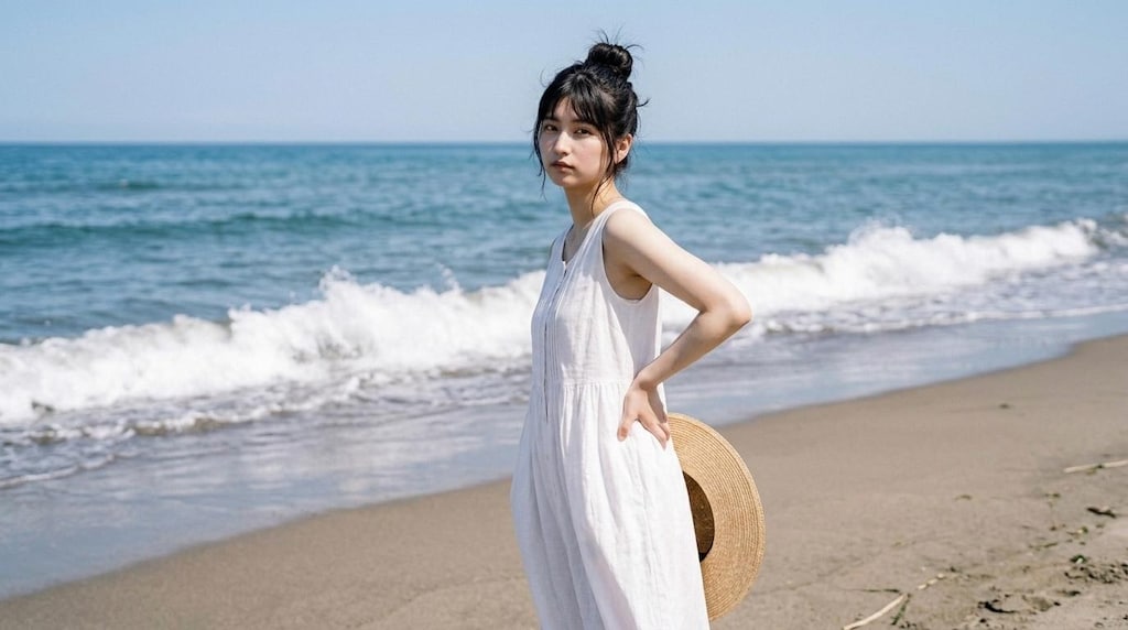 白ワンピース
