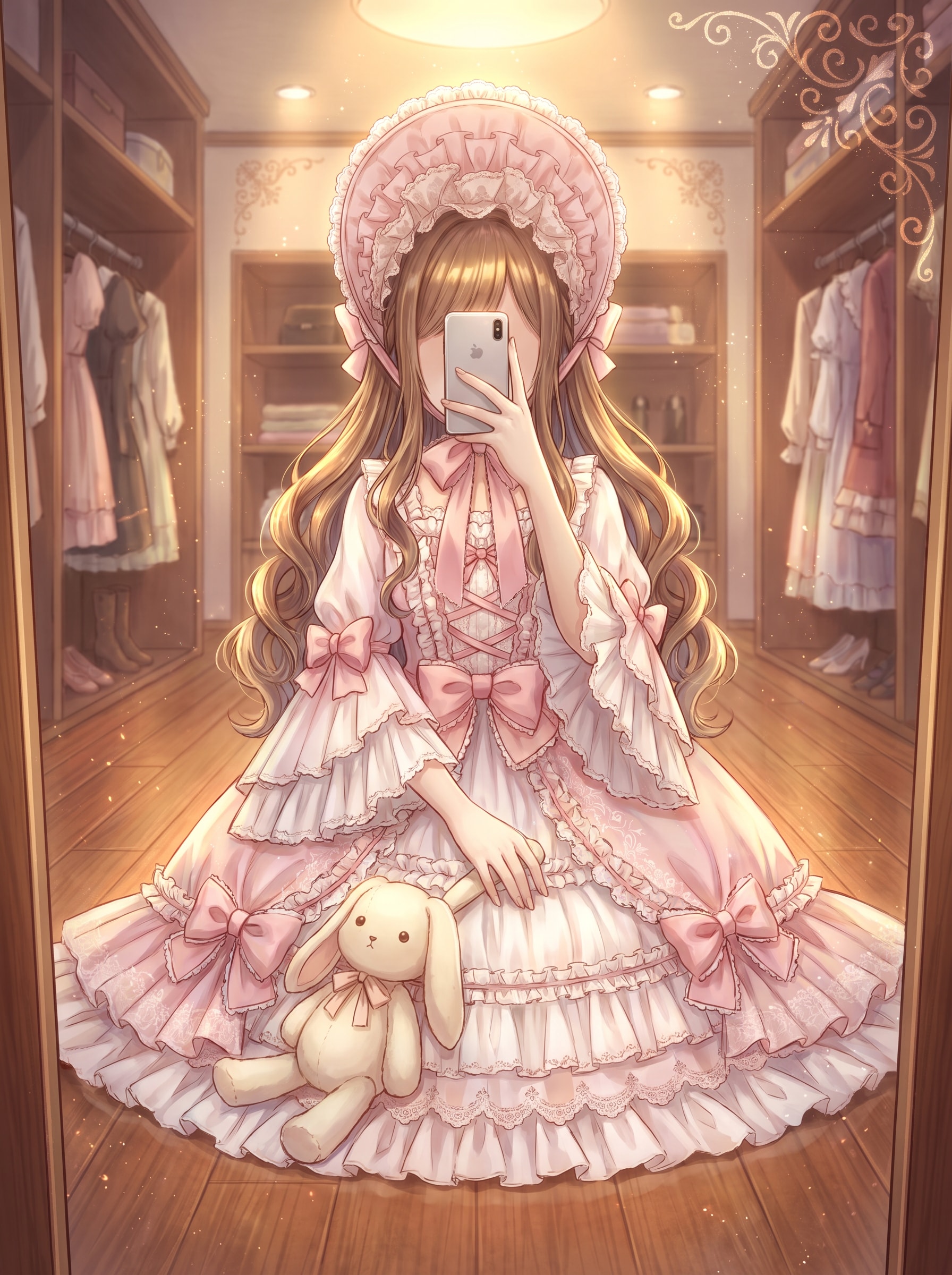 桃 lace の鏡影 | の人気AIイラスト・グラビア