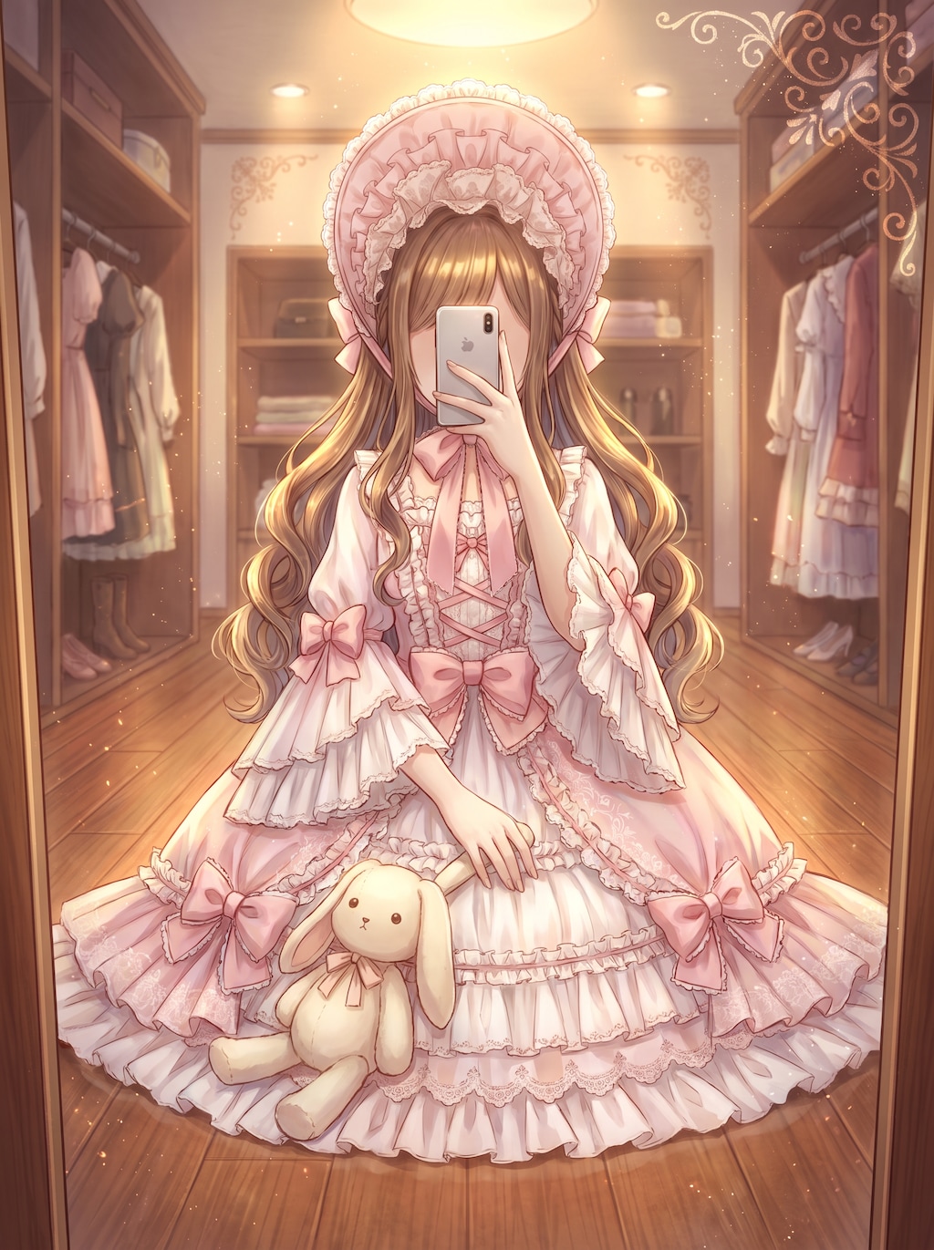 桃 lace の鏡影