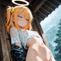 雨宿り❤天使💦 4枚目