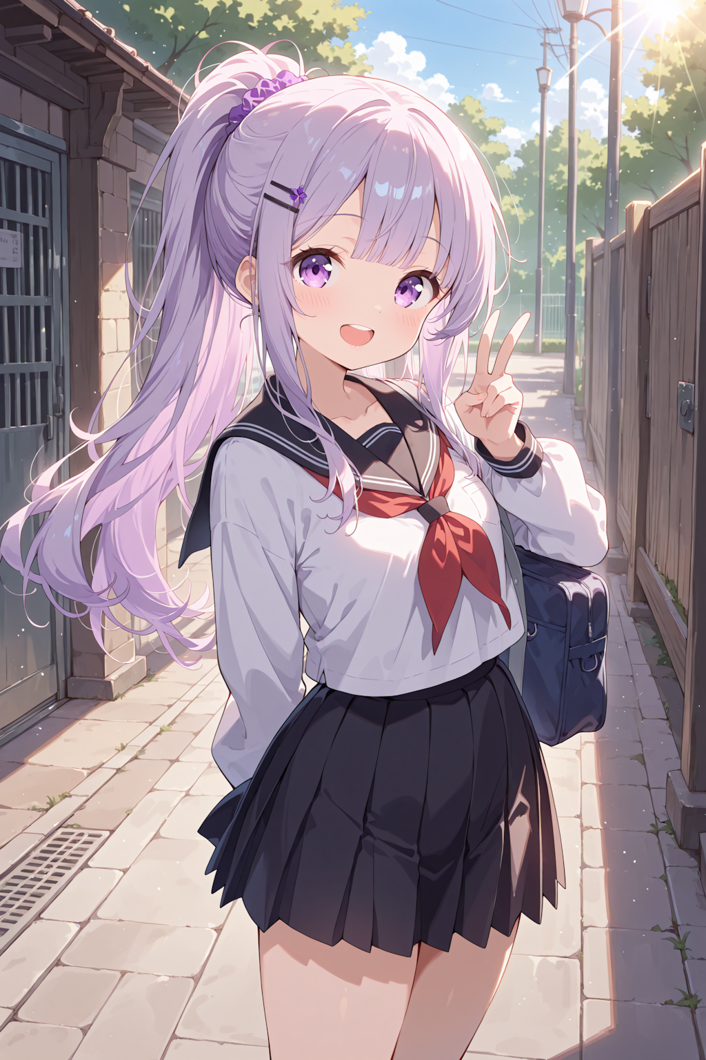 ポニーテールで気分上々！