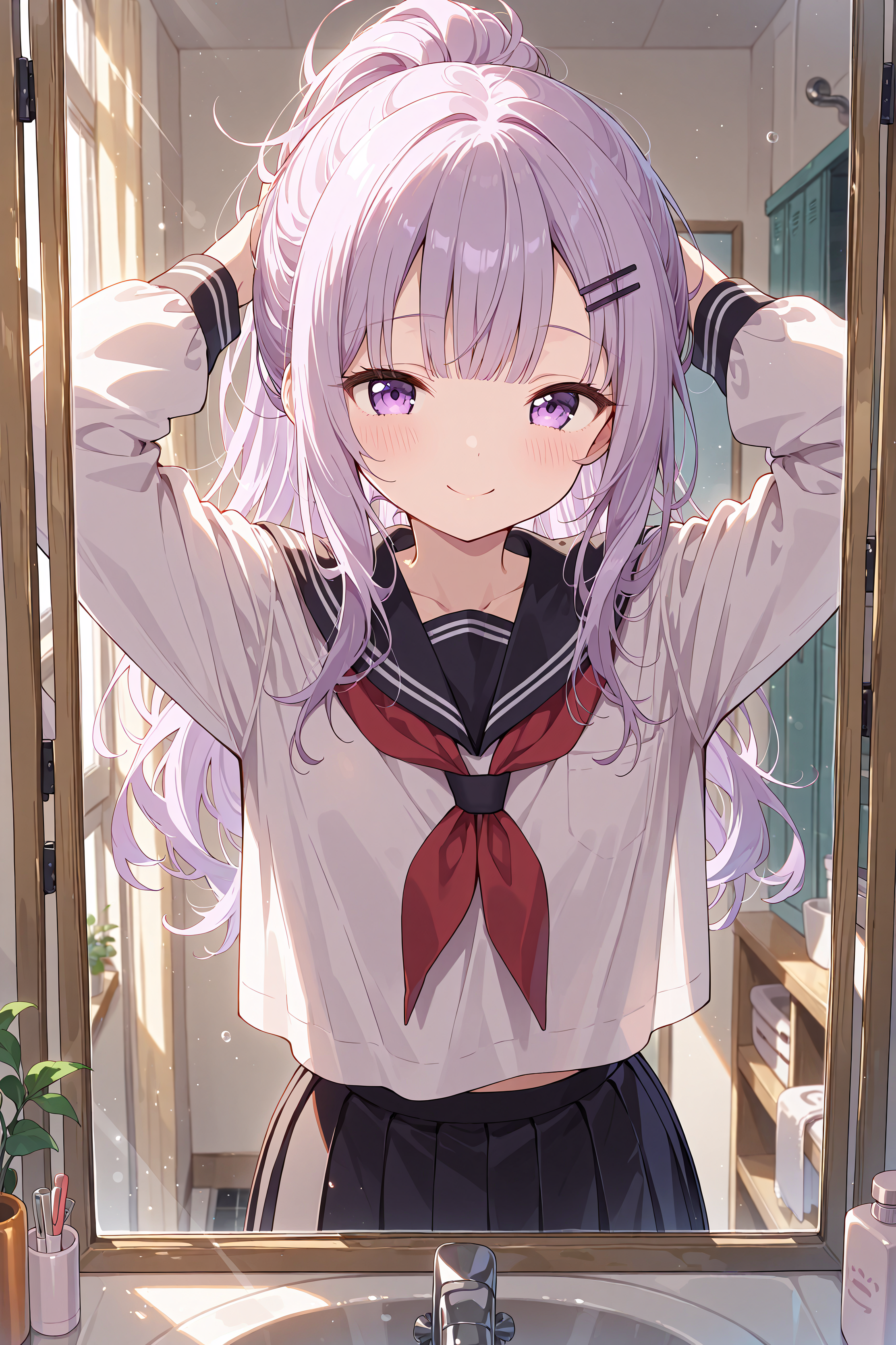 ポニーテールで気分上々！ | の人気AIイラスト・グラビア