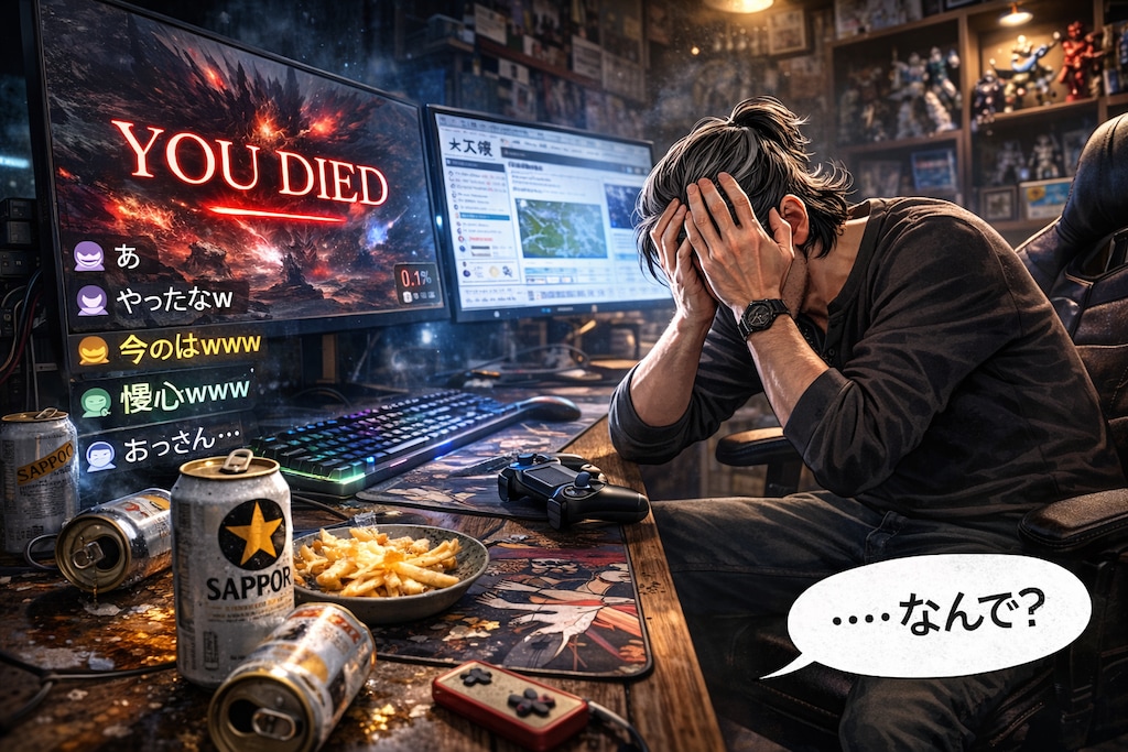 ファミコン世代の意地を見せるオジサン