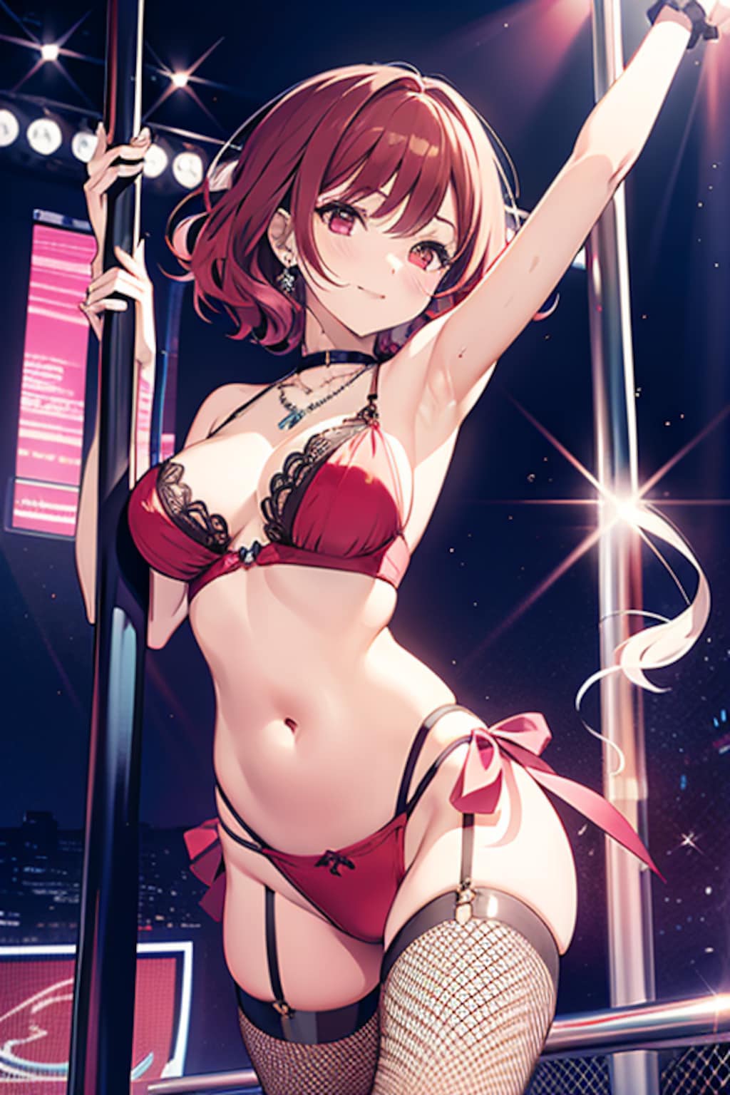 ポールダンサー夢野赤毛