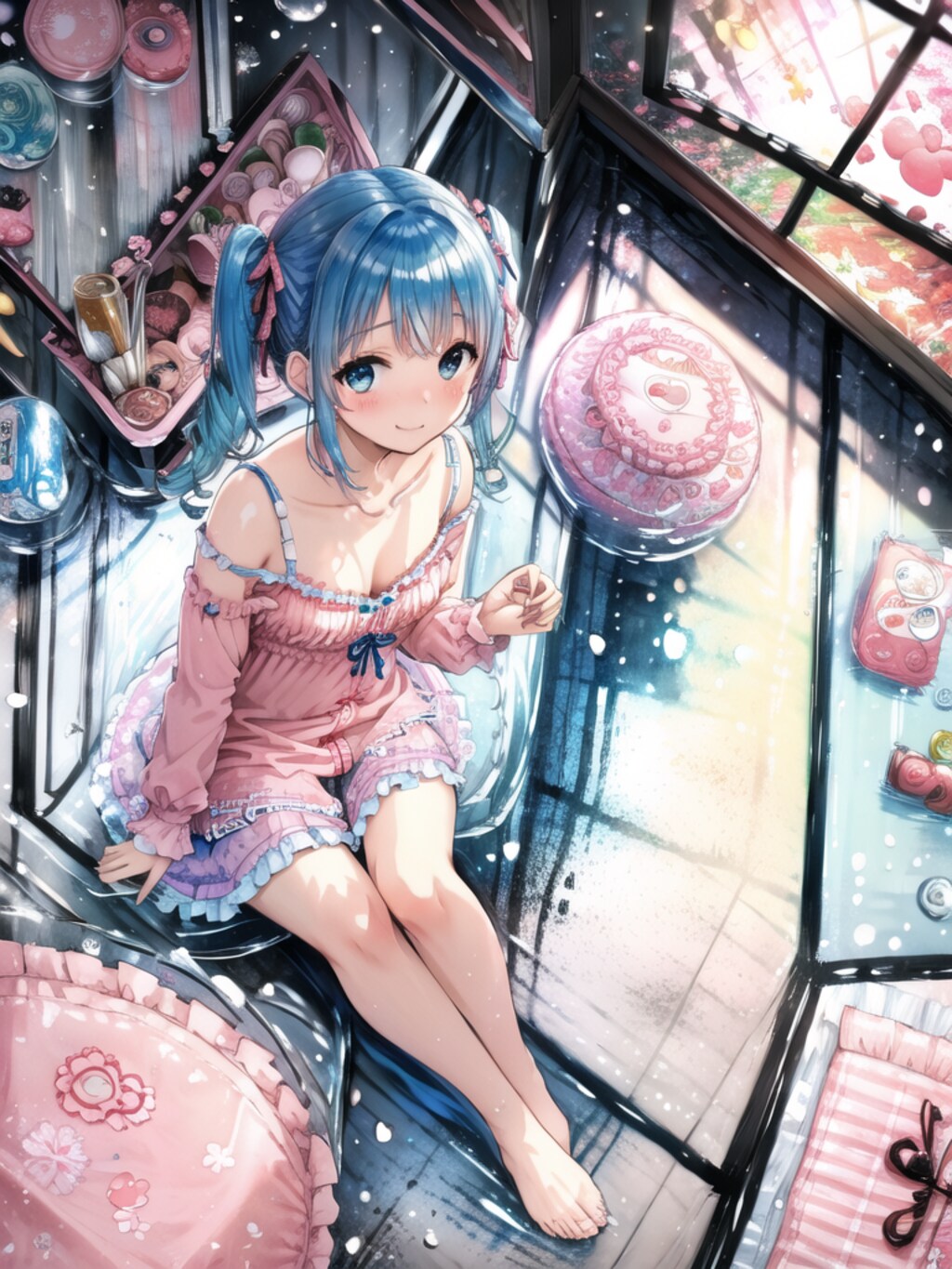 涼みたいから・・・