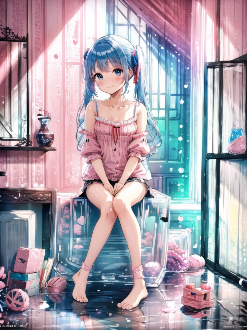 涼みたいから・・・