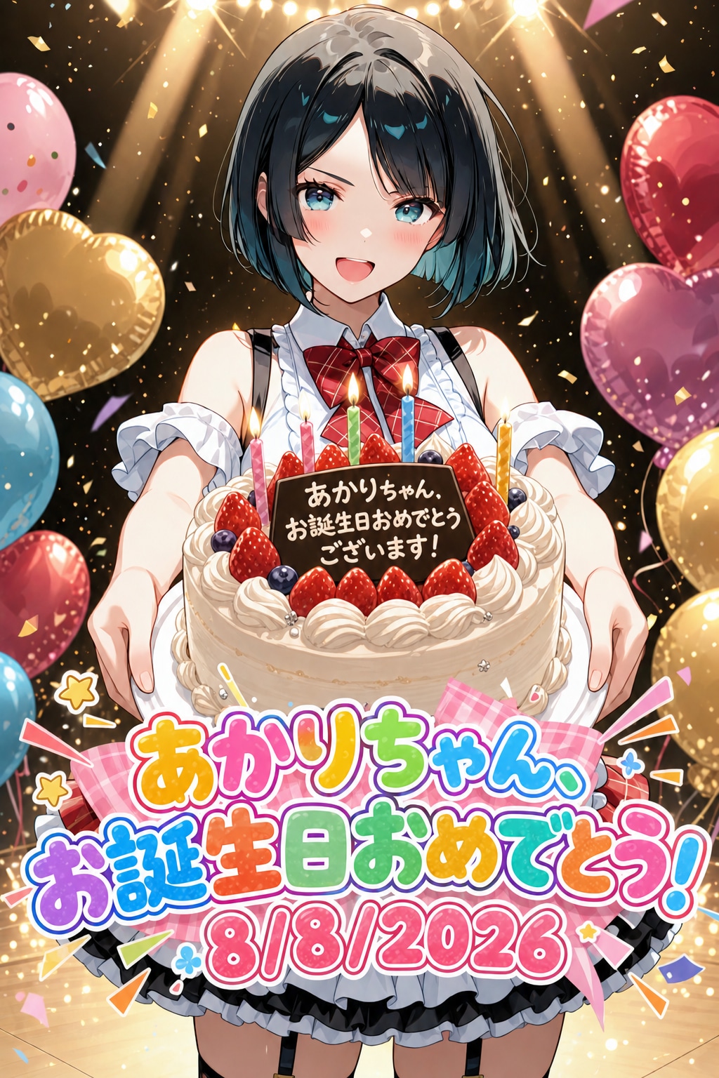 【誕生日FA】餅さん所の神代あかりちゃん | の人気AIイラスト・グラビア