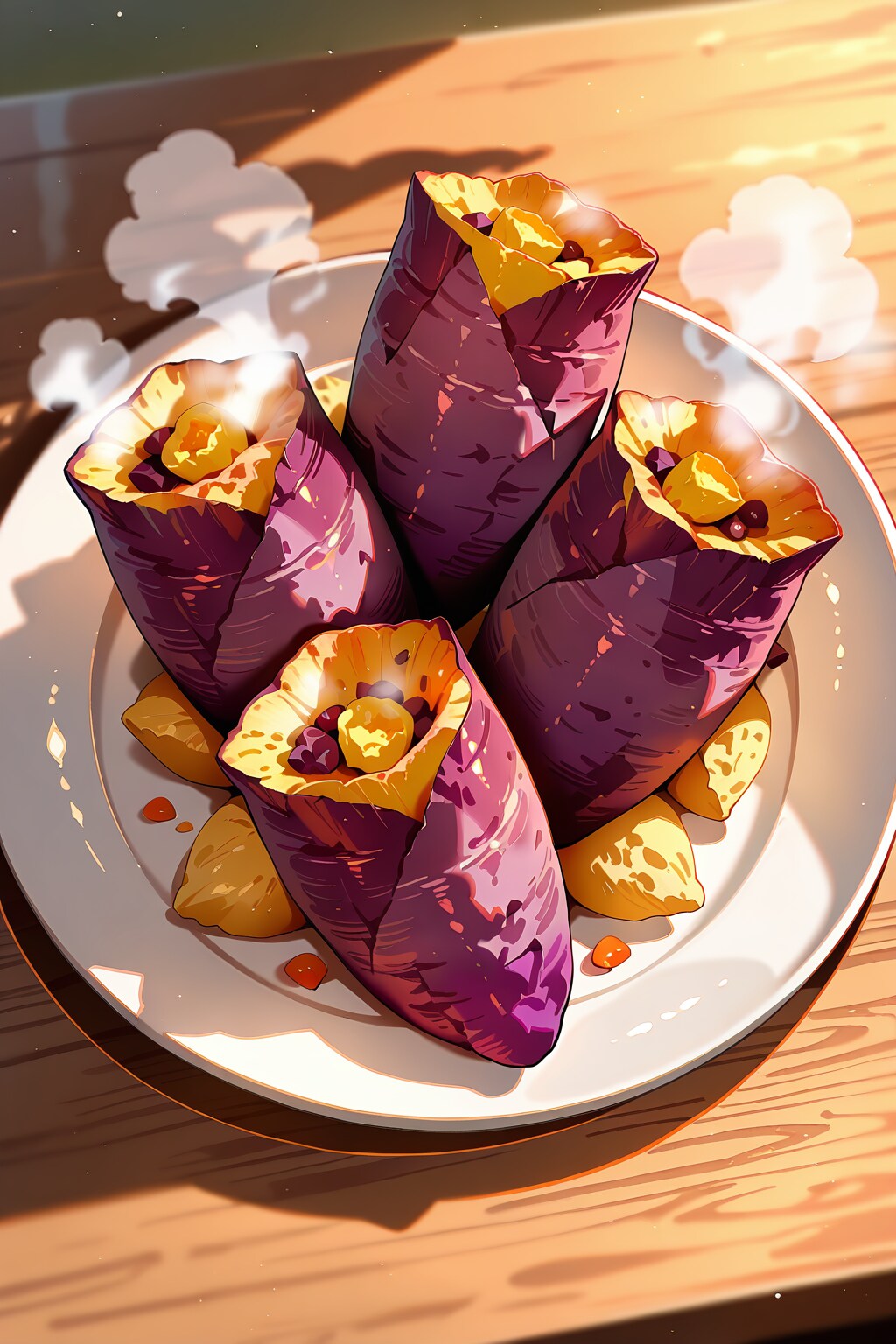 蒸かした、さつまいも(スイートポテト)