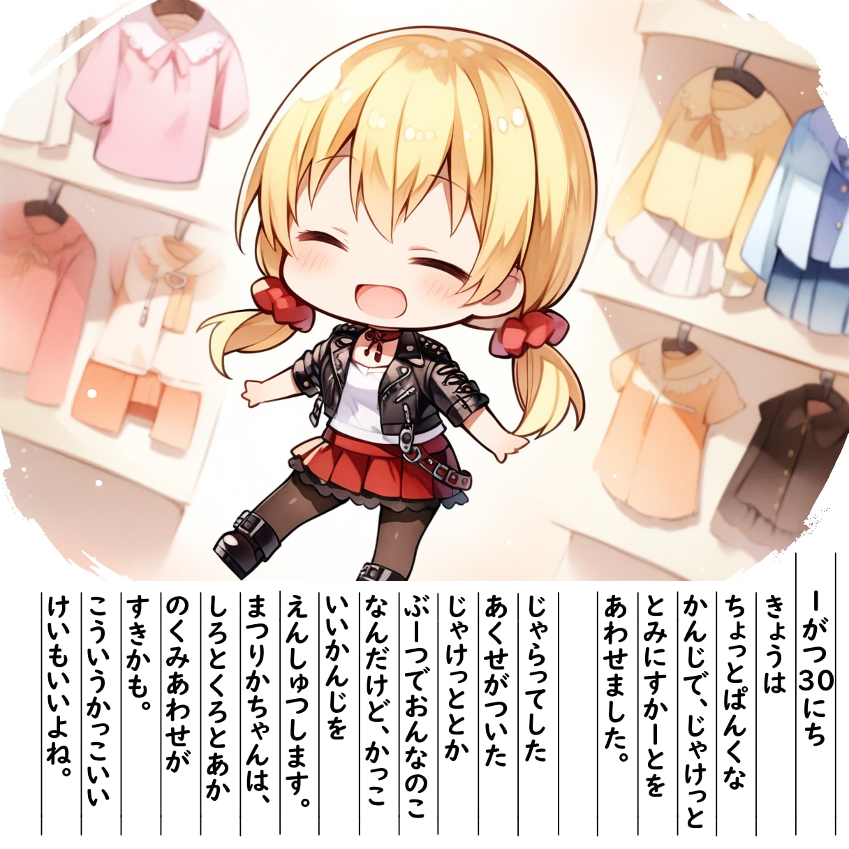 【絵日記】ふぁっしょんしゅうかんです5 | の人気AIイラスト・グラビア