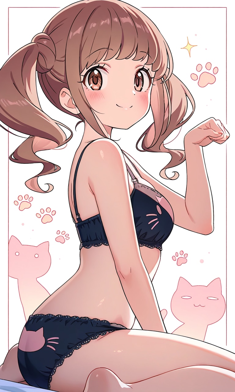 にゃんこポーズ🐈平光ひなた。