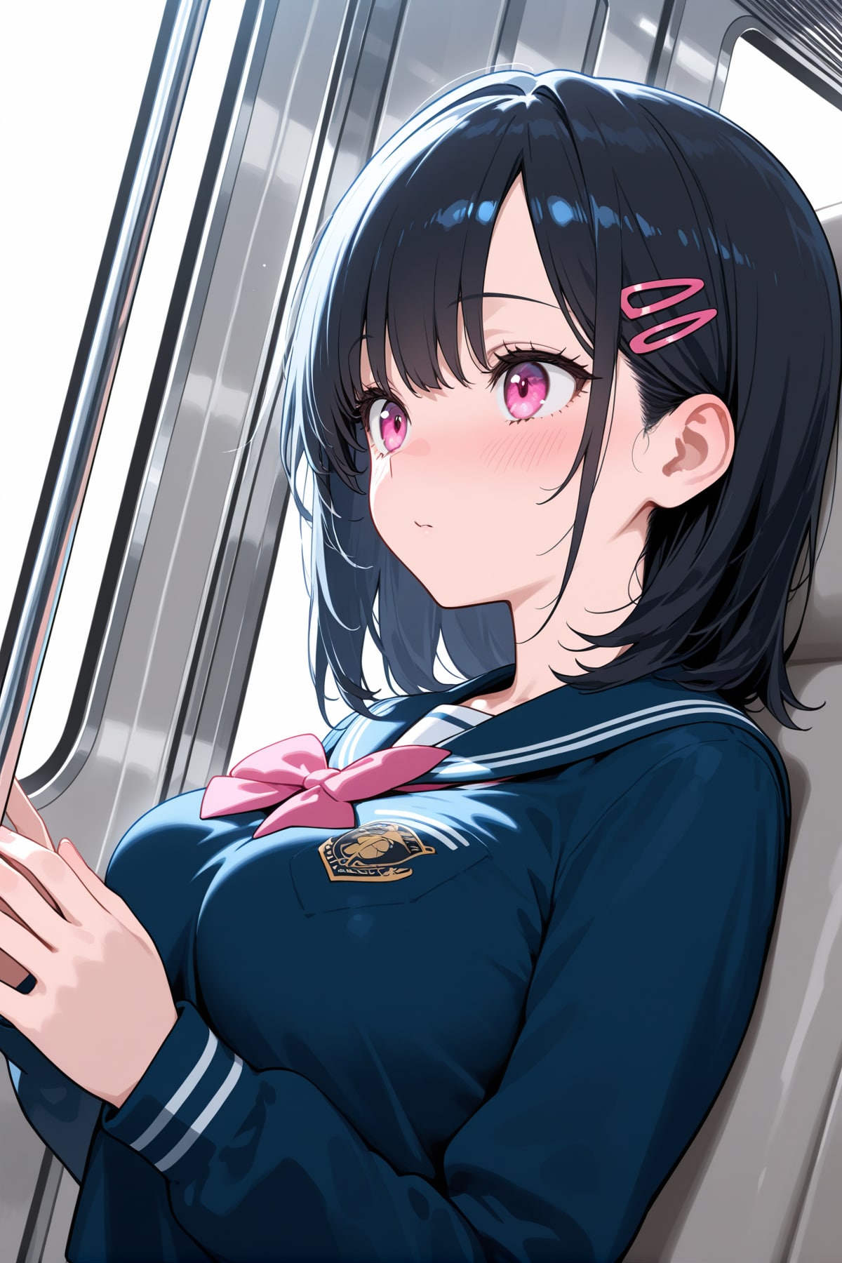 同じ電車の気になる子 | の人気AIイラスト・グラビア