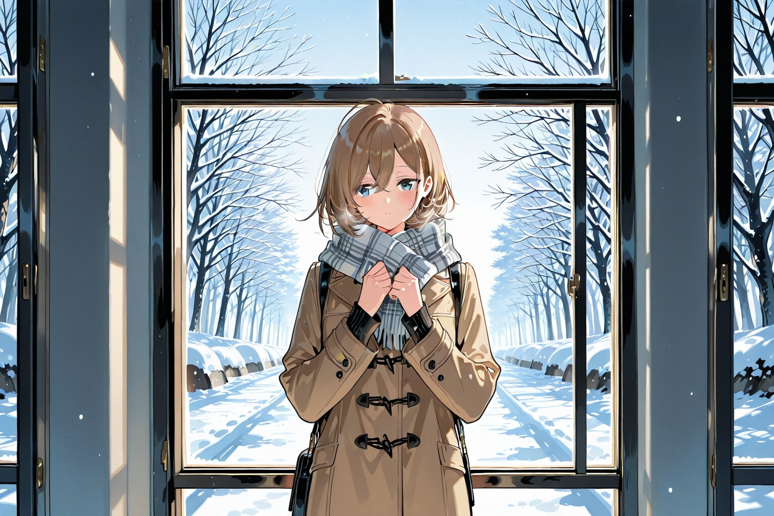 雪、無音、窓辺にて | の人気AIイラスト・グラビア