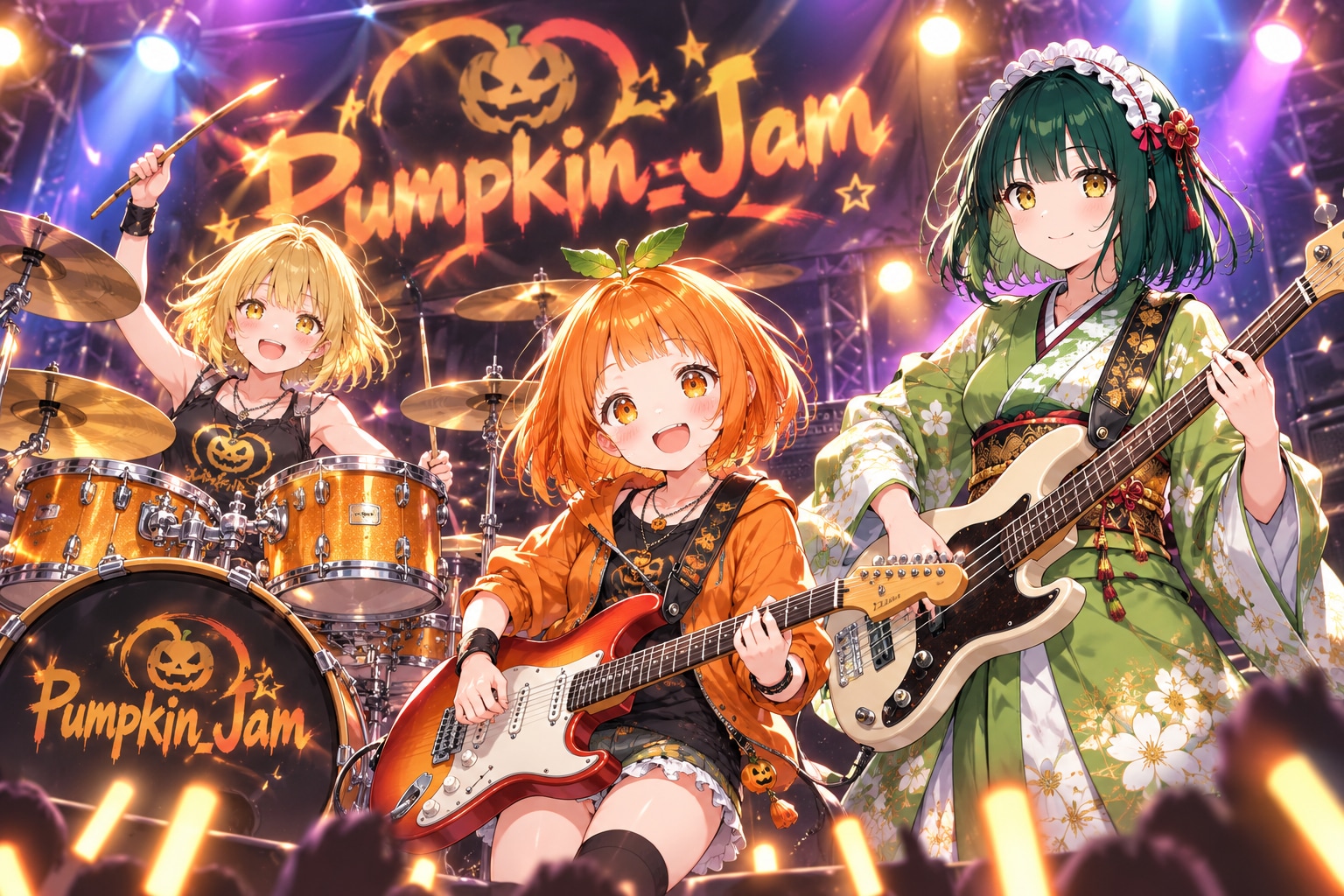 Pumpkin-Jamのステージ | の人気AIイラスト・グラビア