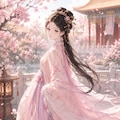 明王朝の宮女風 2枚目