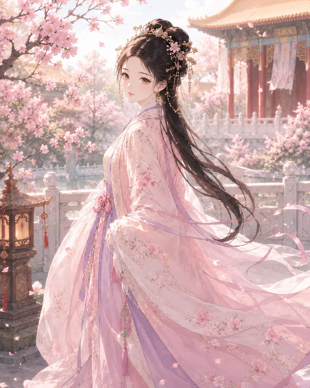 明王朝の宮女風
