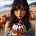 pumpkin on the beach 2枚目