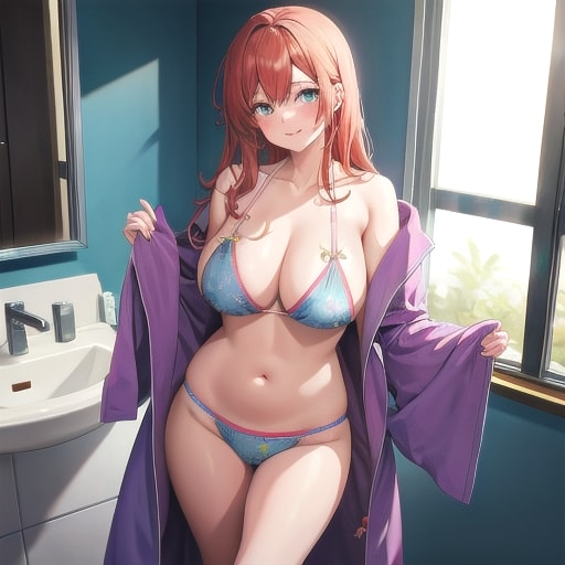バスローブ半脱ぎさん