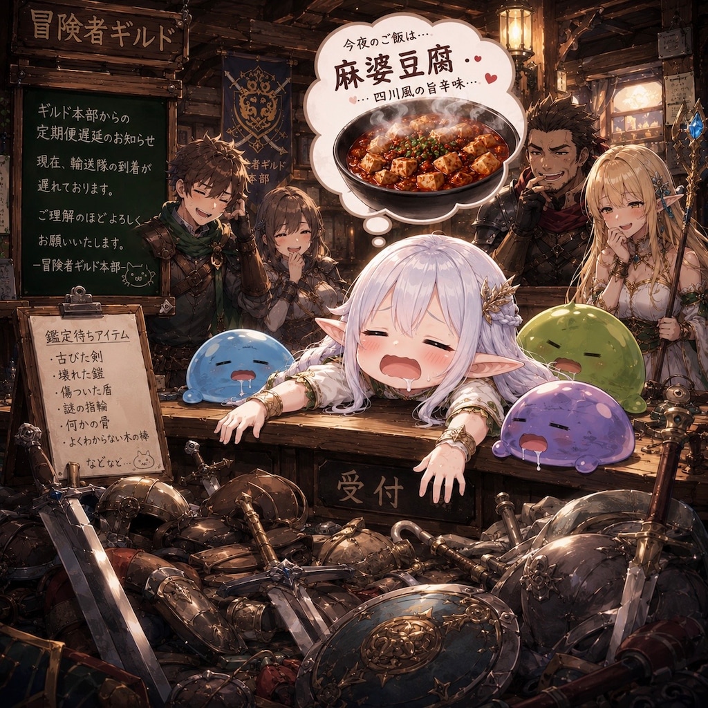 冒険者ギルドの晩御飯