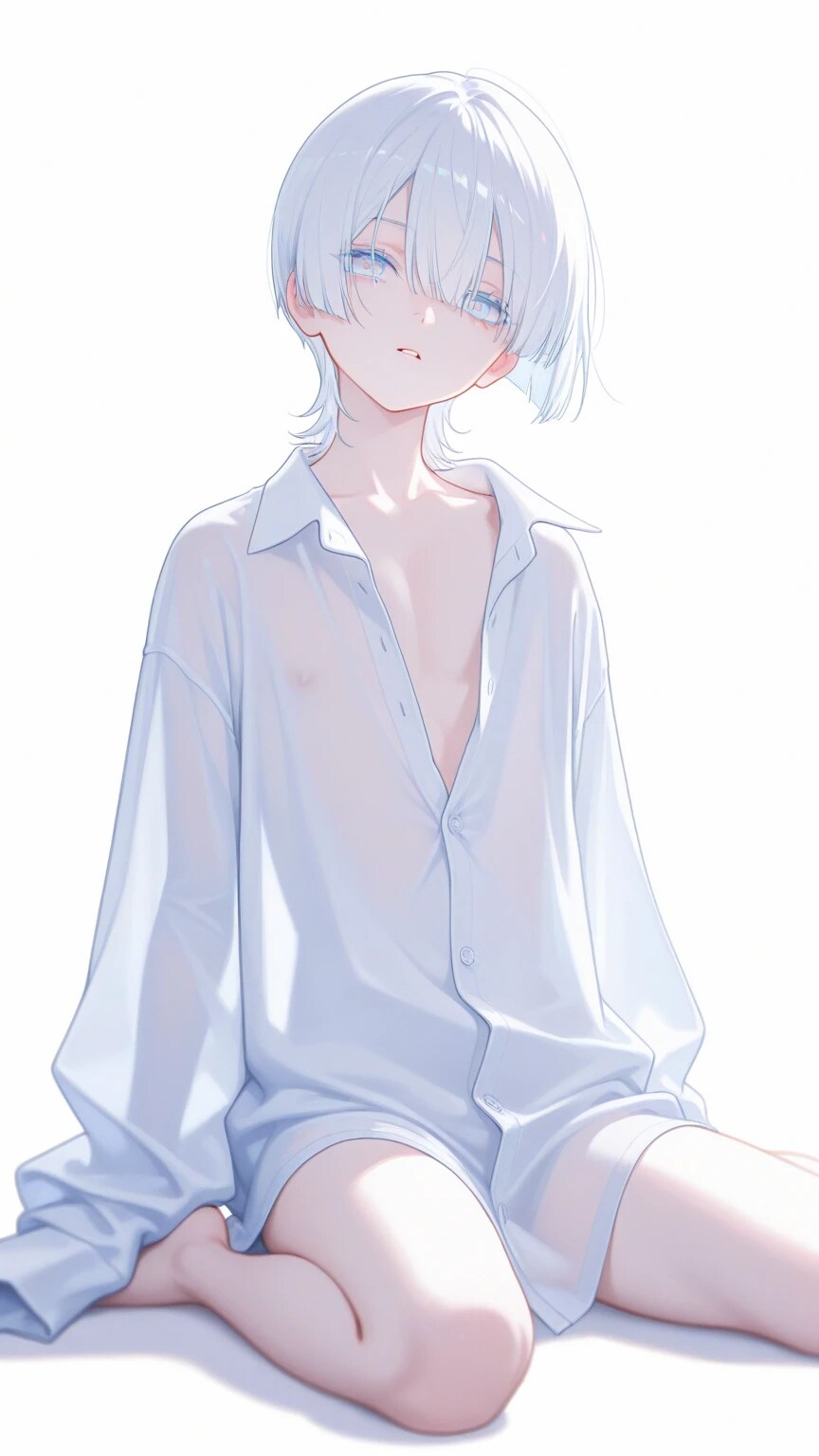 透けシャツ・白 4