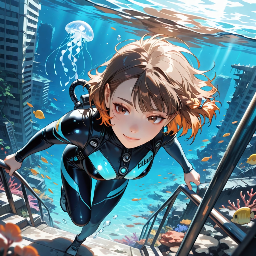 未来世界のダイビング