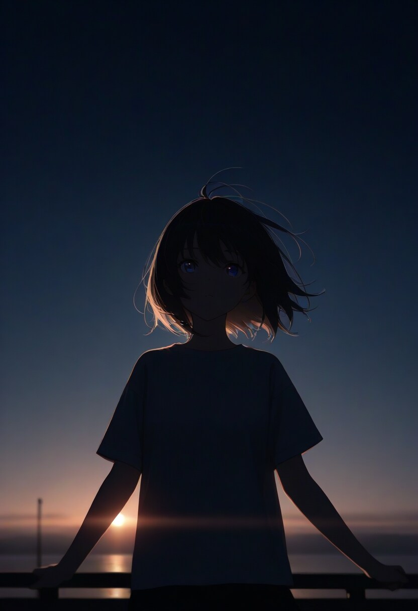ポートレート(光と影)(cinematic lighting)(6)