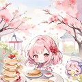クレープと梅とピンク髪ちゃん 3枚目