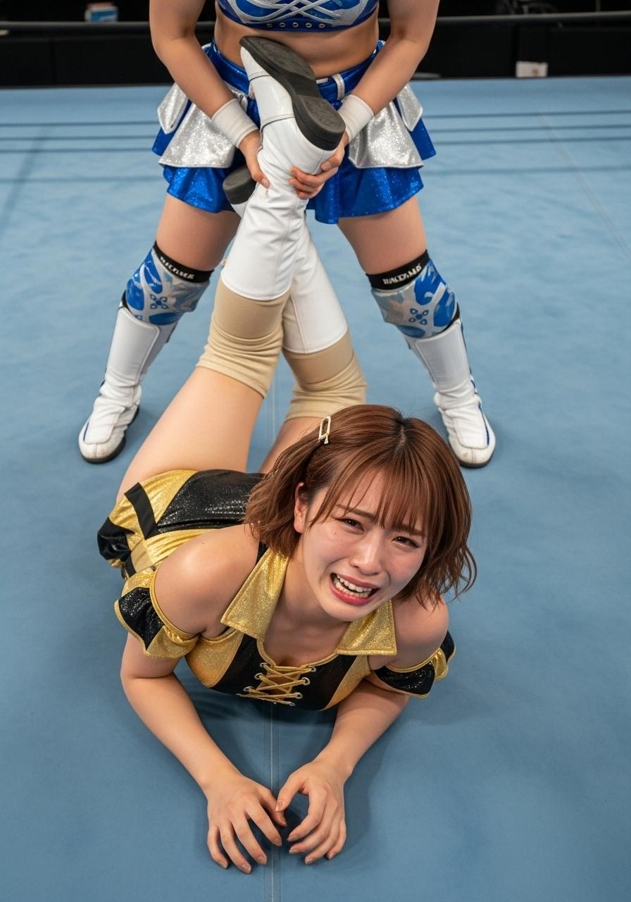 NAOKO(30) VS MIKURU(18) ⑥『逆エビ固め』