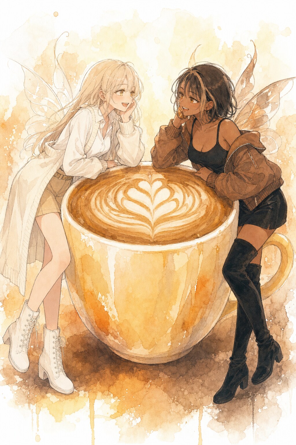 カフェラテの精