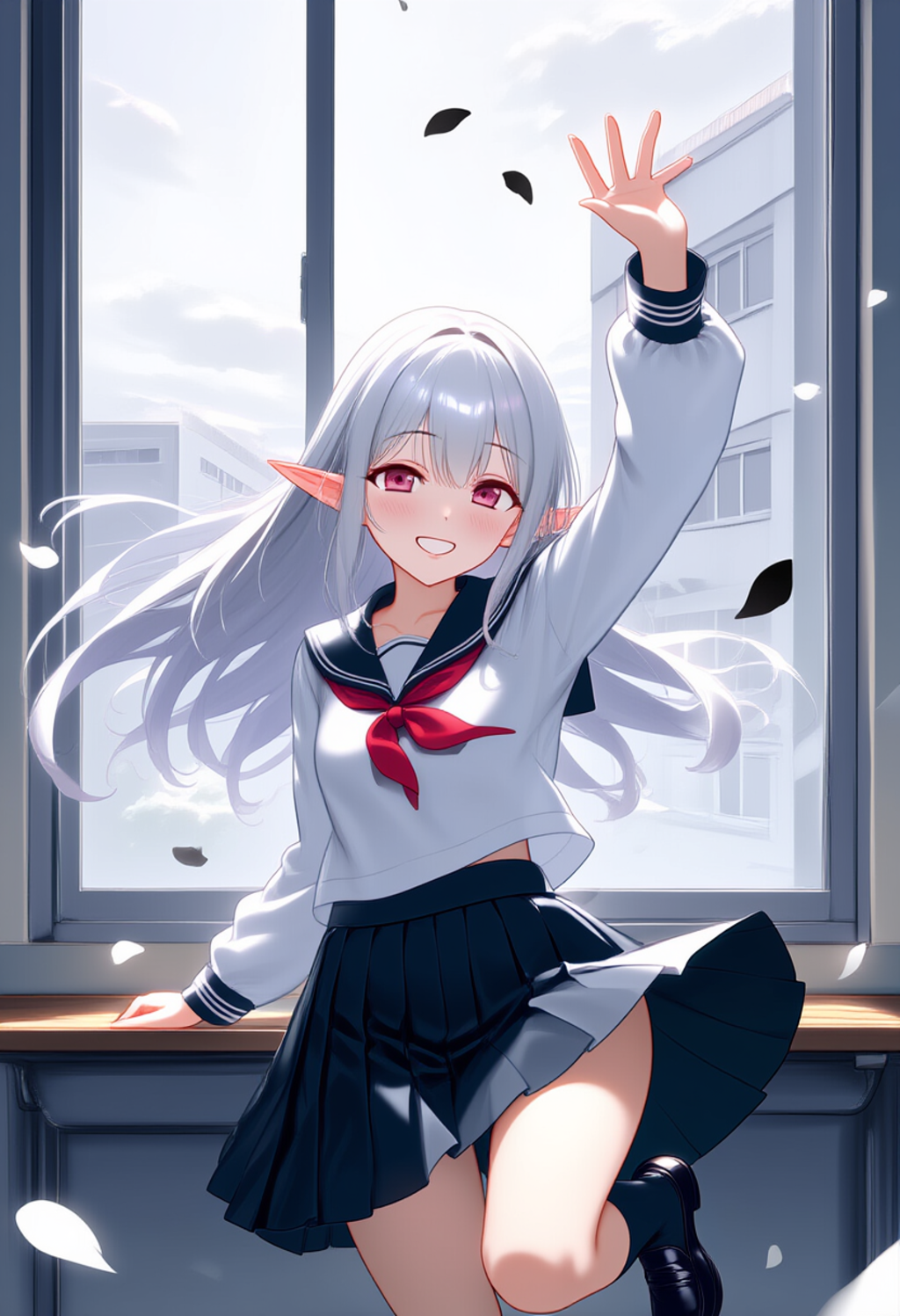 セーラー服のエルフさん