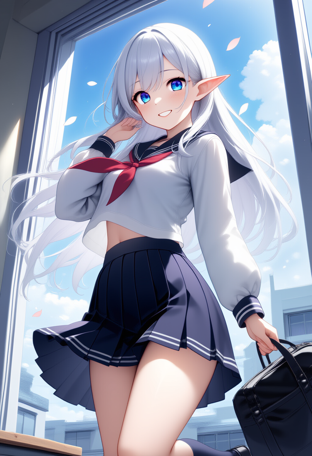 セーラー服のエルフさん