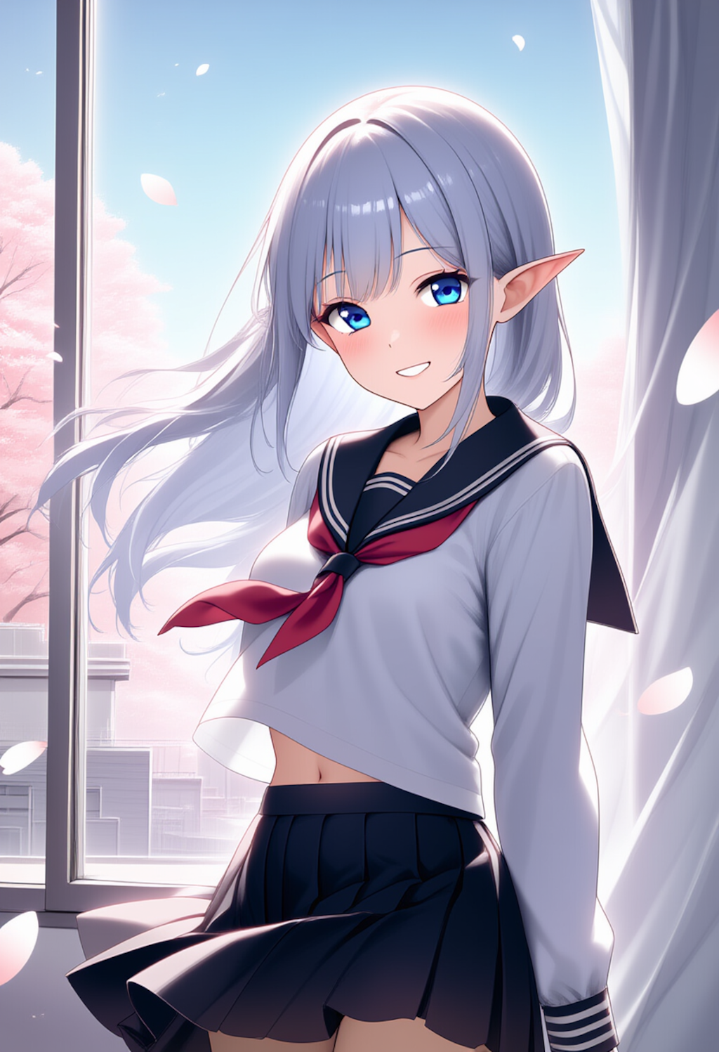 セーラー服のエルフさん