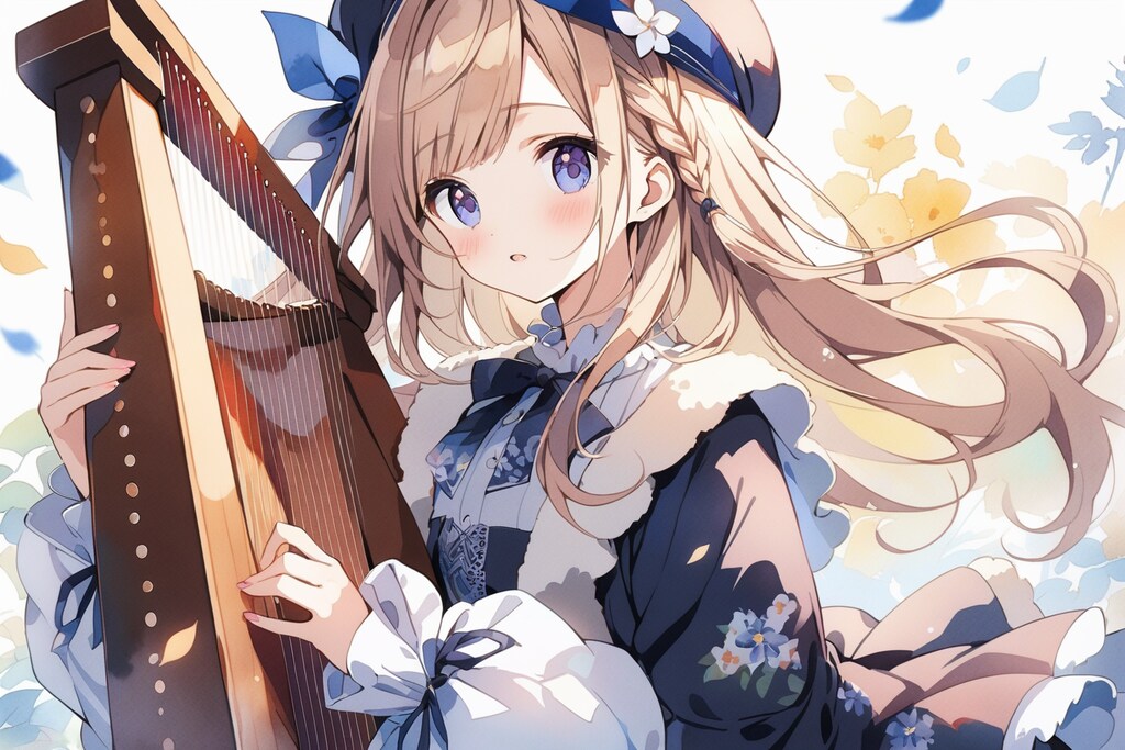 民族楽器 カンテレ(フィンランド) のつもりが竪琴のよう