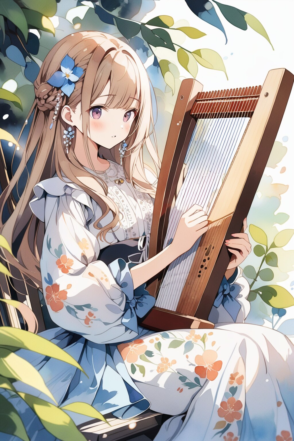 民族楽器 カンテレ(フィンランド) のつもりが竪琴のよう