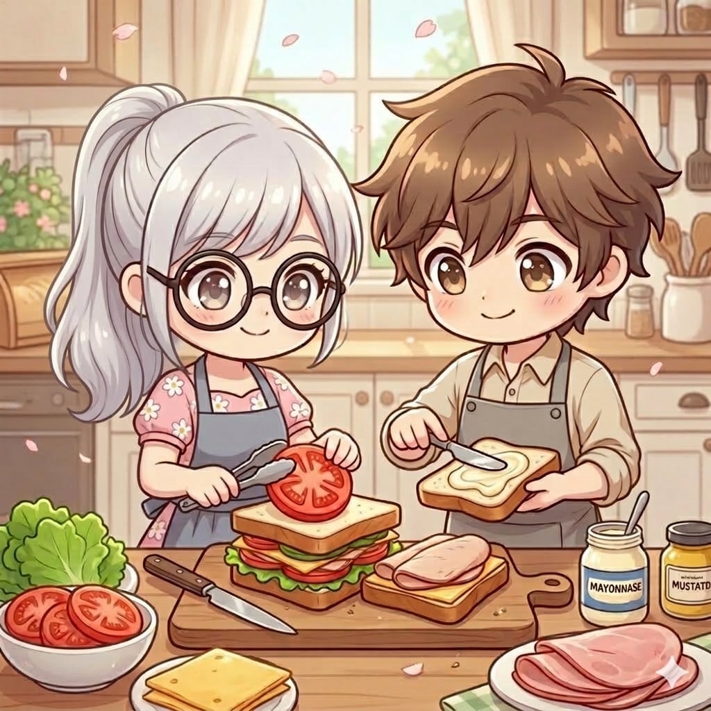 今日は「サンドイッチデー」 | の人気AIイラスト・グラビア