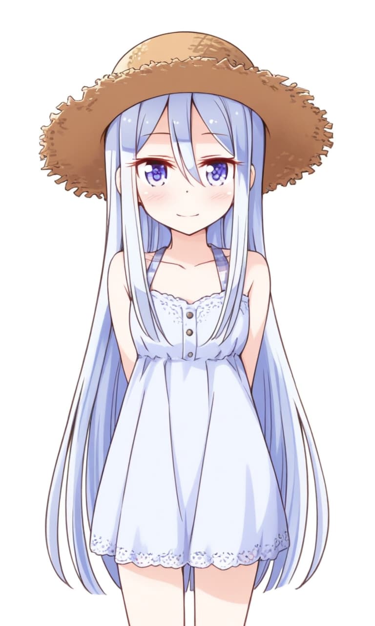 宵崎奏 麦わら帽子とワンピース | の人気AIイラスト・グラビア