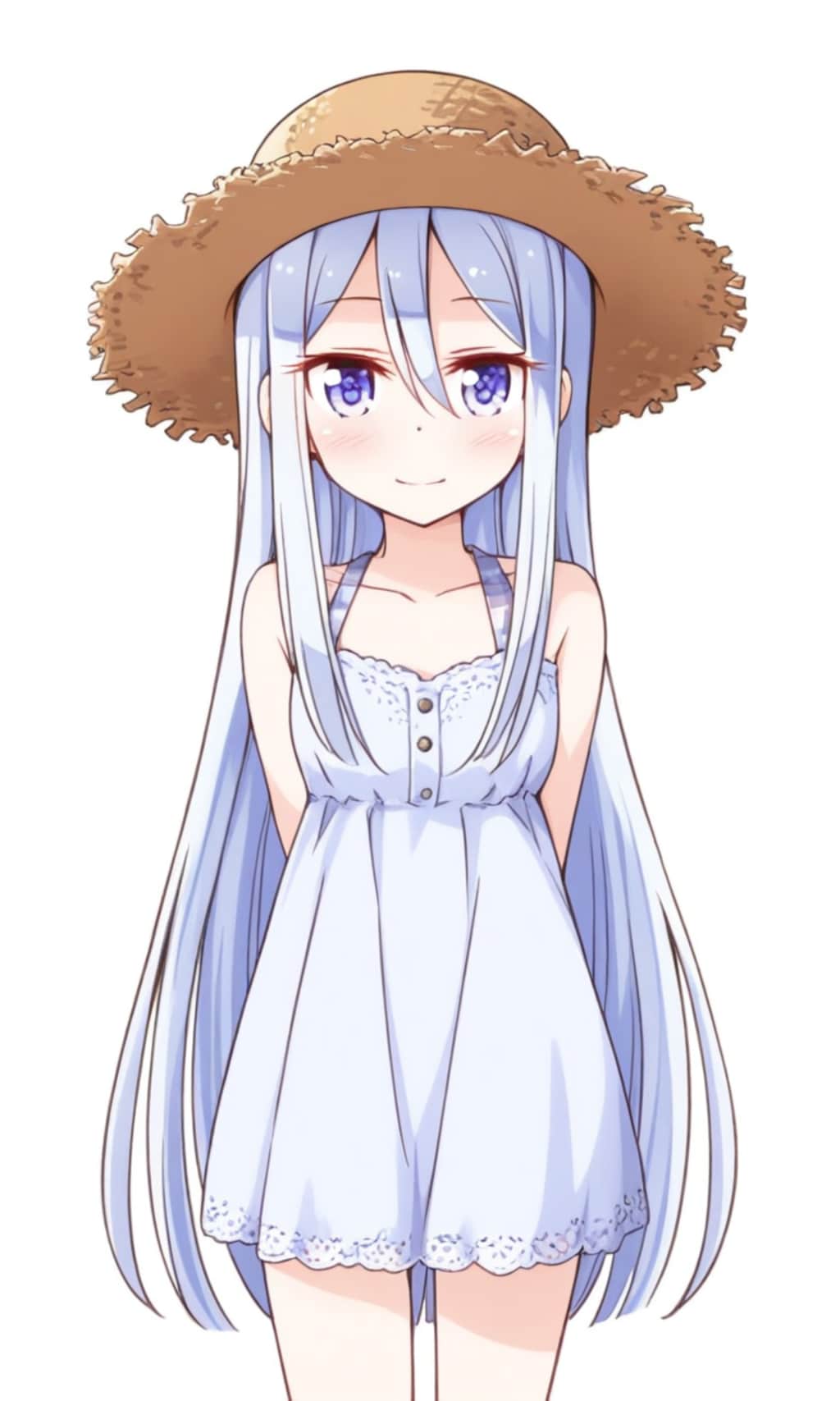 宵崎奏 麦わら帽子とワンピース