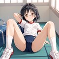 ブルマ短髪少女（透けブラ） 2枚目