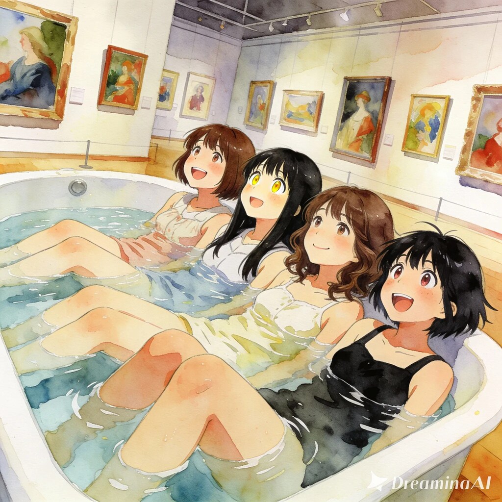 画家さんすごいねー