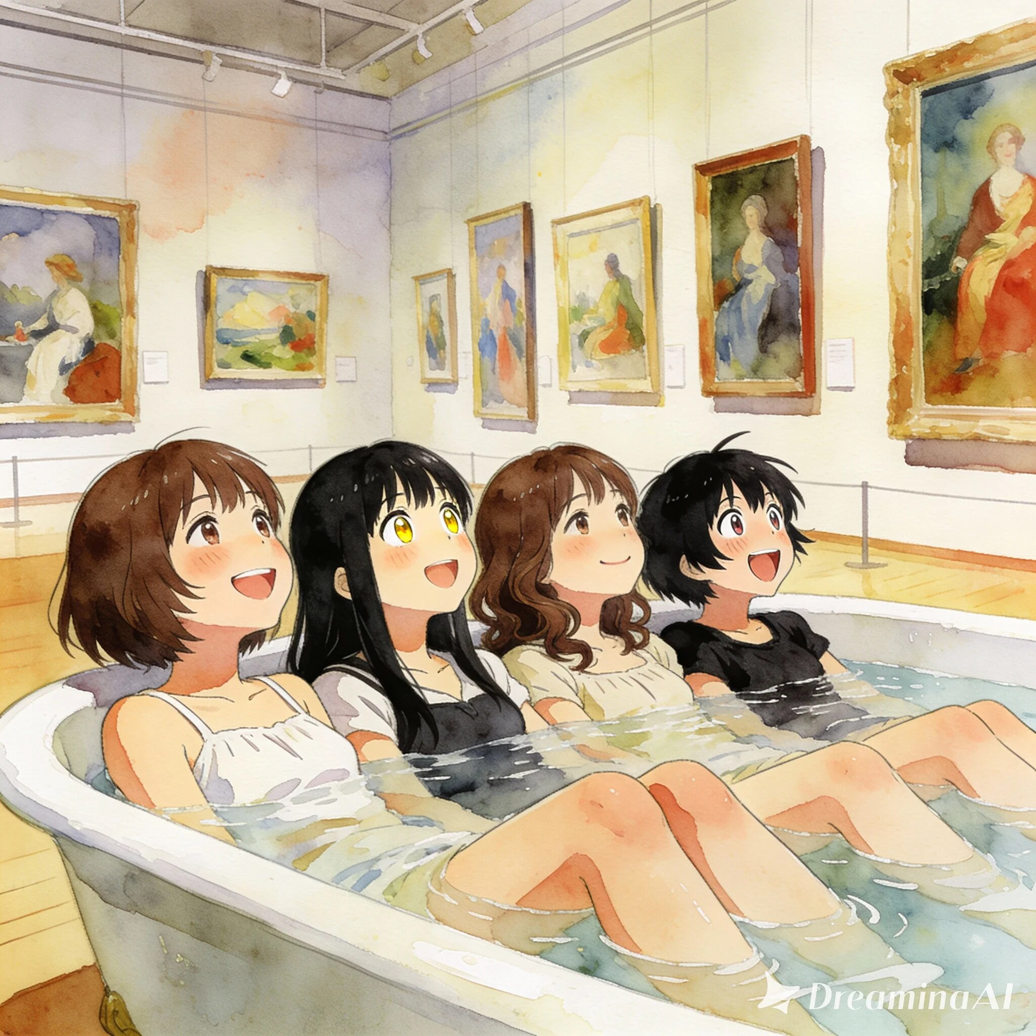 画家さんすごいねー