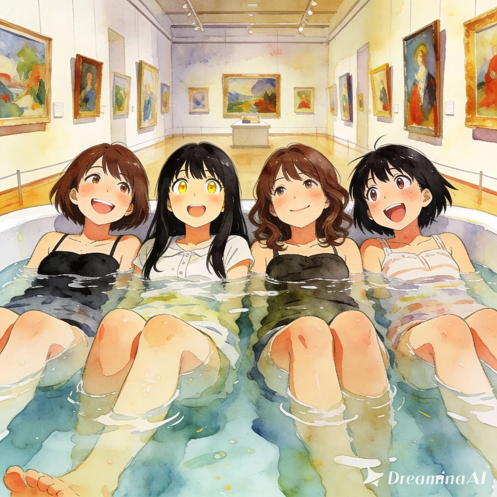 画家さんすごいねー