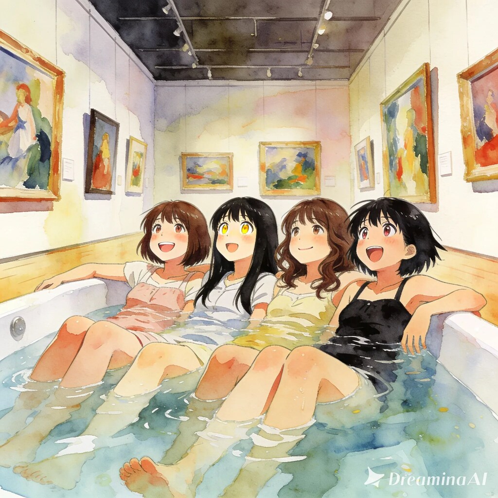 画家さんすごいねー