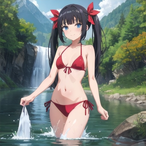 赤いビキニ